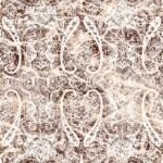 Geometric damask seamless pattern with grunge texture