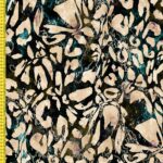 Seamless leopard themed pattern. African animal cheetah leopard skin leather pattern print.